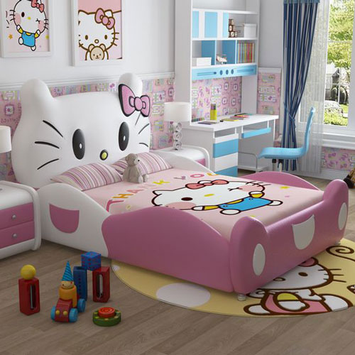 phòng ngủ hello kity màu hồng 2